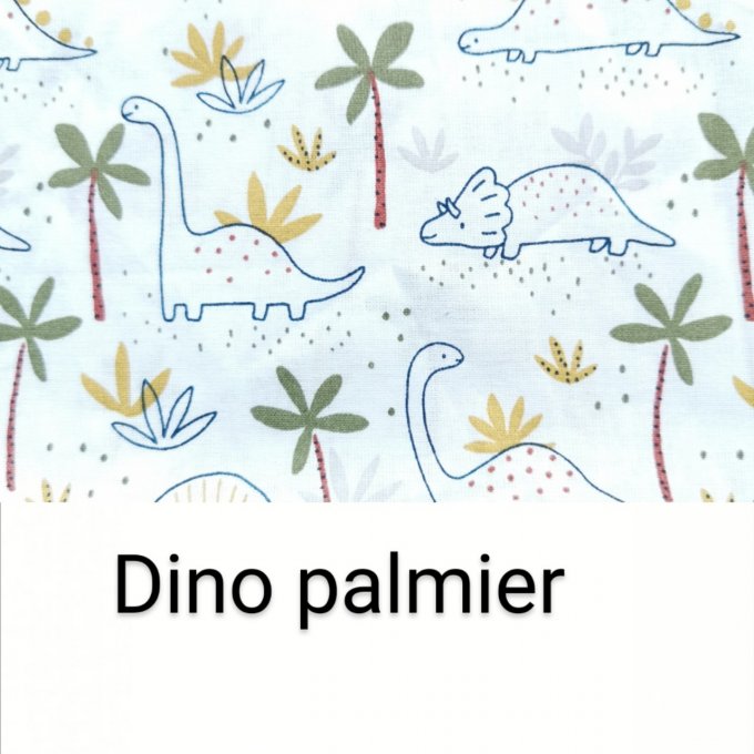 sac à dos Dino palmier / rabat moutarde 