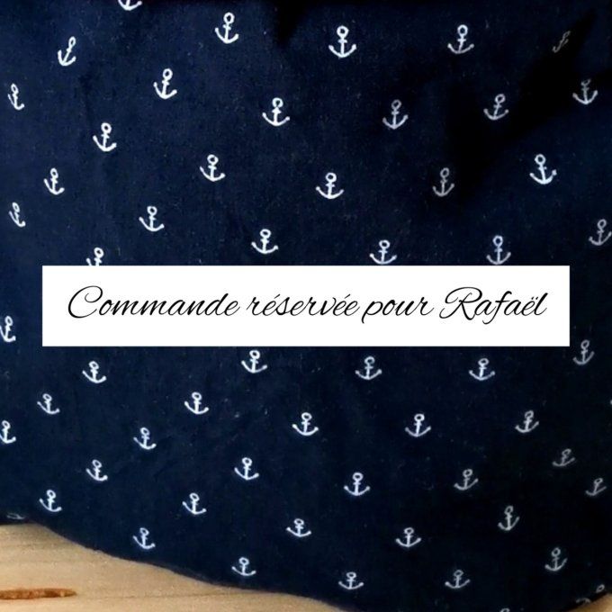 sac à dos commande réservée pour Rafaël